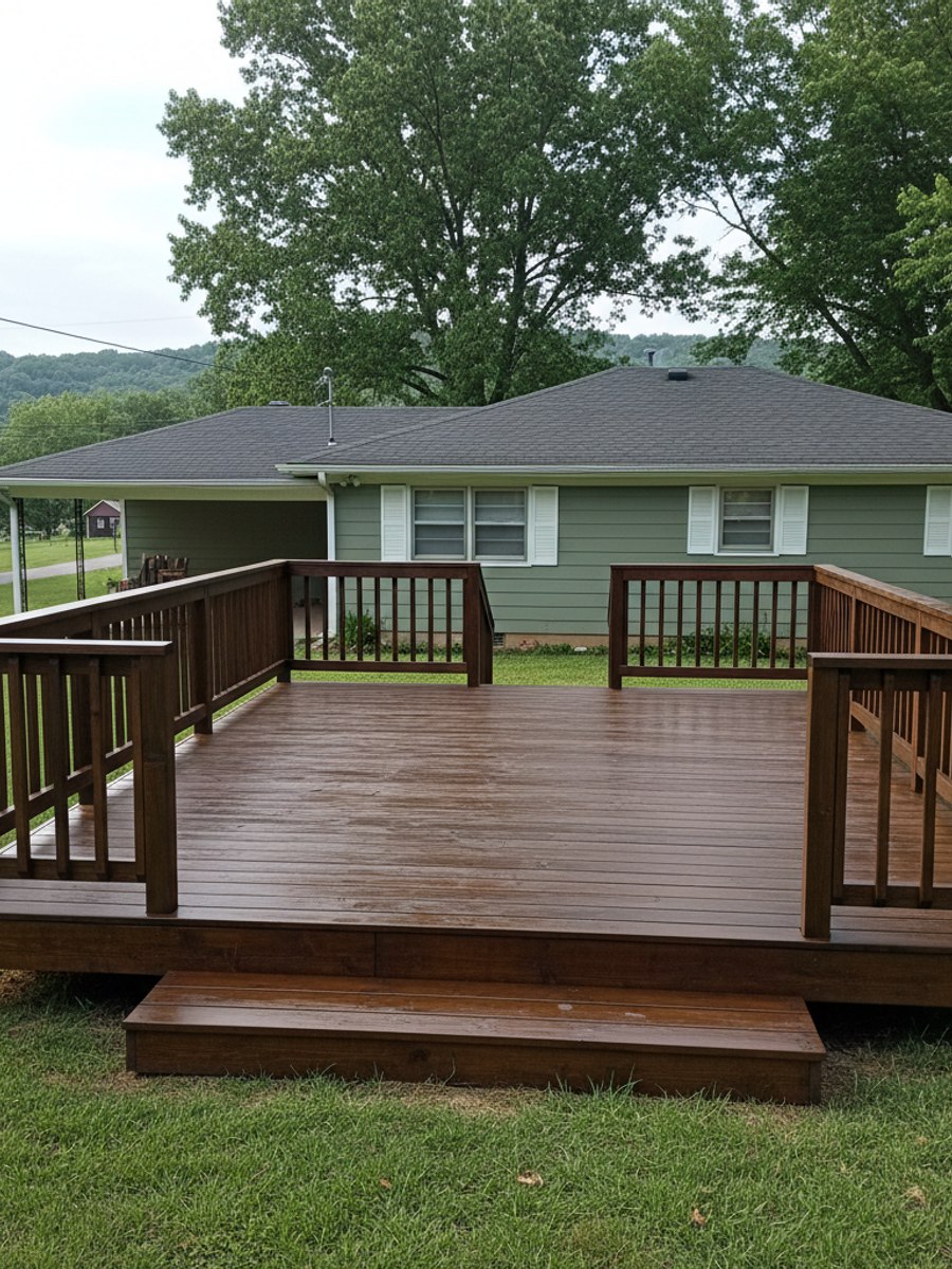 Deck Railing Repair & Installation completed by Mighty Deck Solutions in Cabot, AR