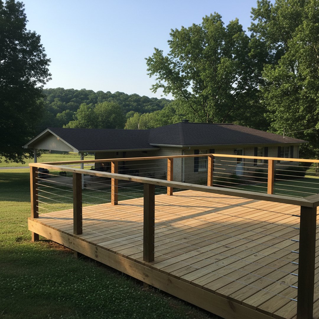 Deck Repair completed by Mighty Deck Solutions in North Little Rock, AR
