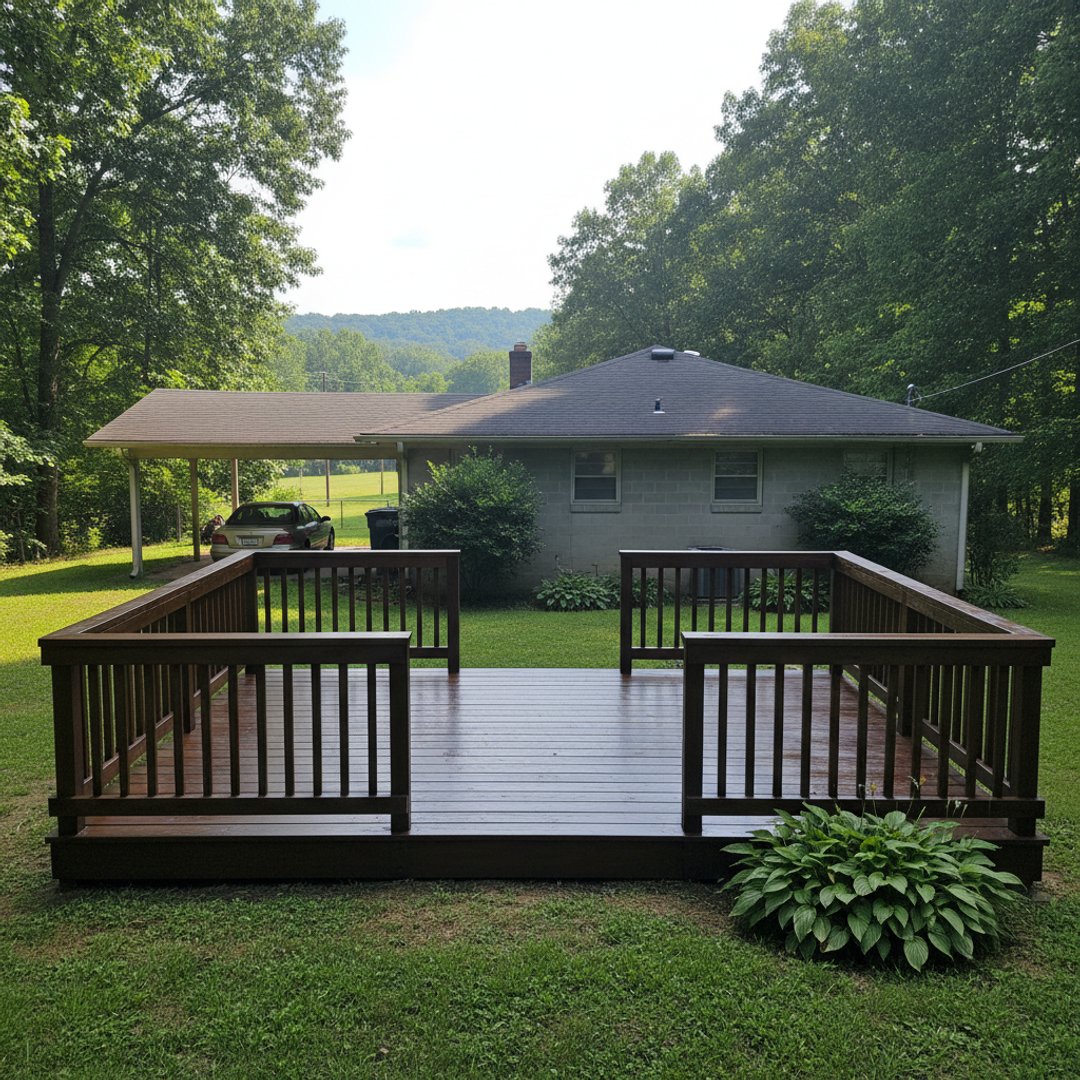 Deck Staining & Sealing completed by Mighty Deck Solutions in Little Rock, AR