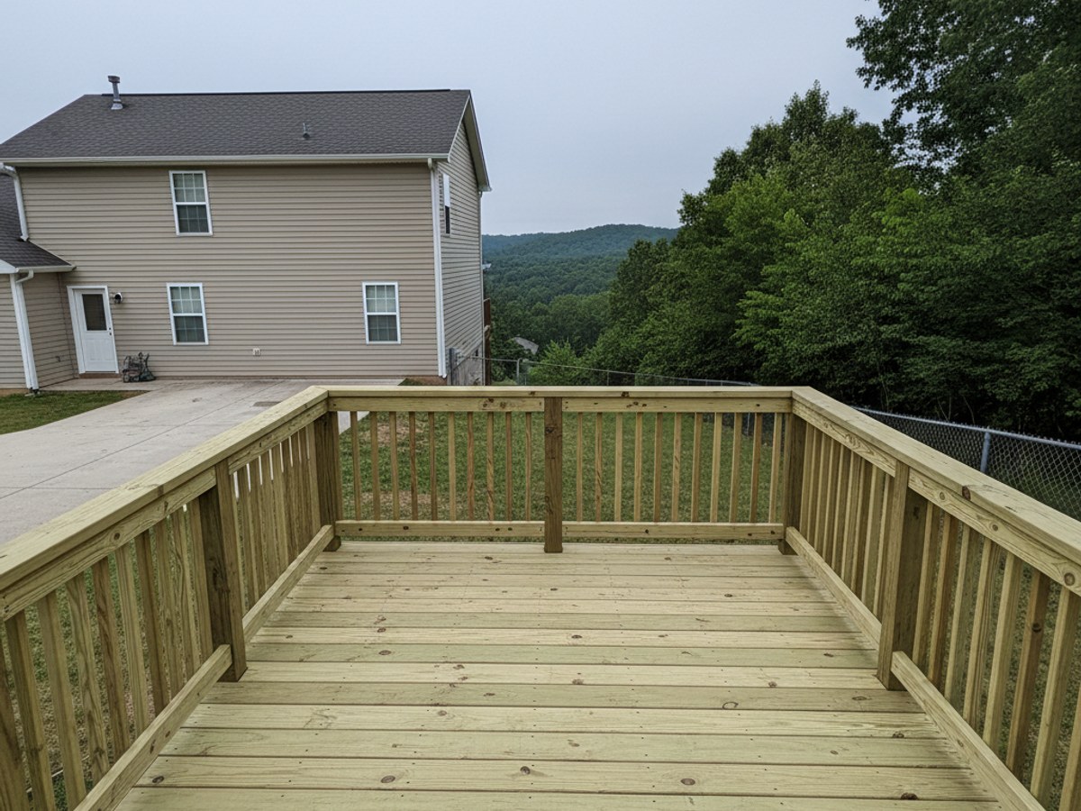 Deck Railing Repair & Installation completed by Mighty Deck Solutions in Benton, AR