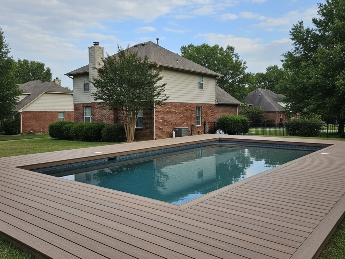 Composite Decking Installation completed by Mighty Deck Solutions in Conway, AR