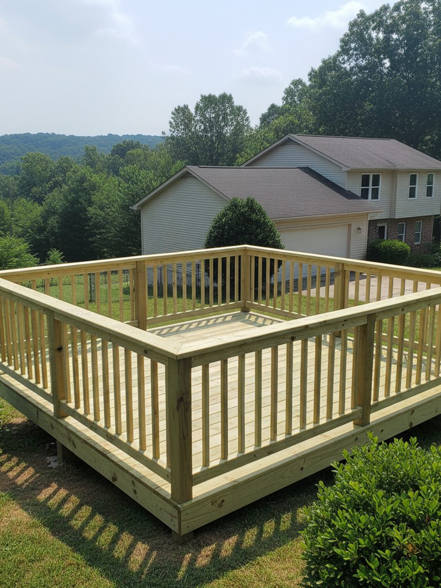Composite Decking Installation completed by Mighty Deck Solutions in North Little Rock, AR